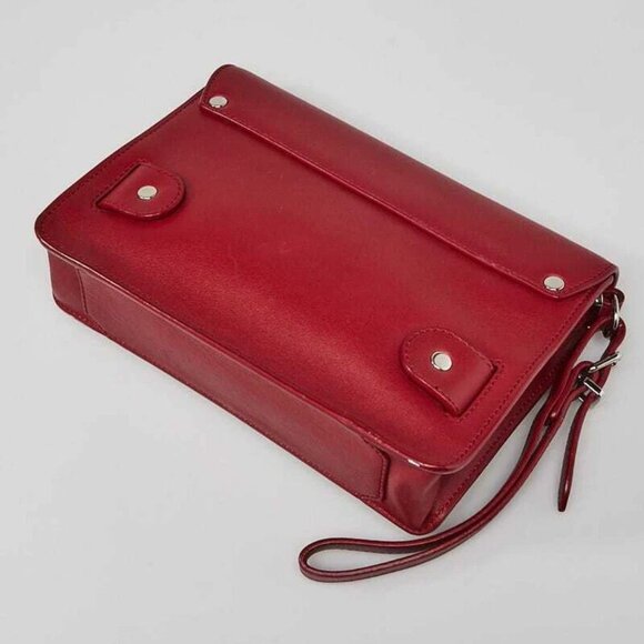 Proenza Schouler Red Leather PS11 Wristlet Clutch Bag - Picture 8 of 10